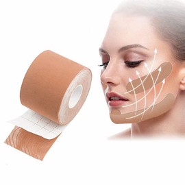 Face Lifting Tape, Wrinkle Make-Up, Anti-Wrinkle Patches, Myofascial Face Tightening Band, Facial Patches, Multifunctional Face Tape, Wrinkle Patch for Firming and Firming the Skin, 2.5 cm x 5 m,
