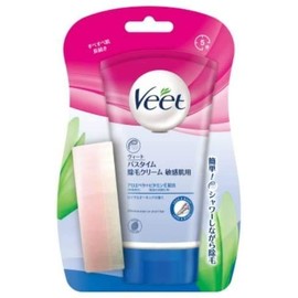 Wheat Bath Time Hair Removal Cream for Sensitive Skin, 5.3 oz (150 g) x 2 Sets