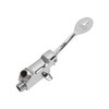 Faucet Foot Pedal Valve Silver Stainless Steel Water Saving Floor