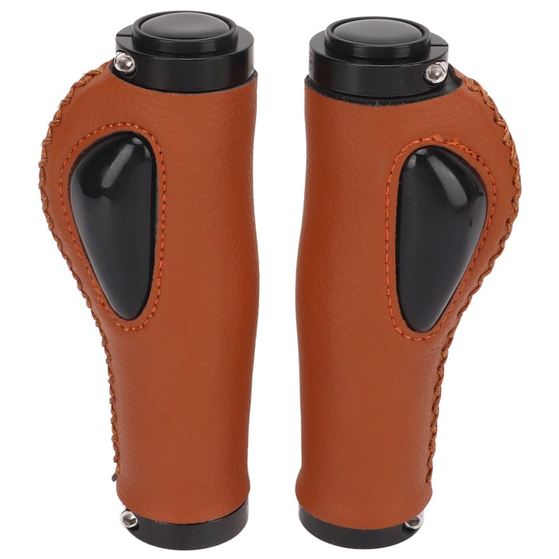 Artificial Leather Bicycle Grips Liquid Silicone Palm Pad Shock Absorption