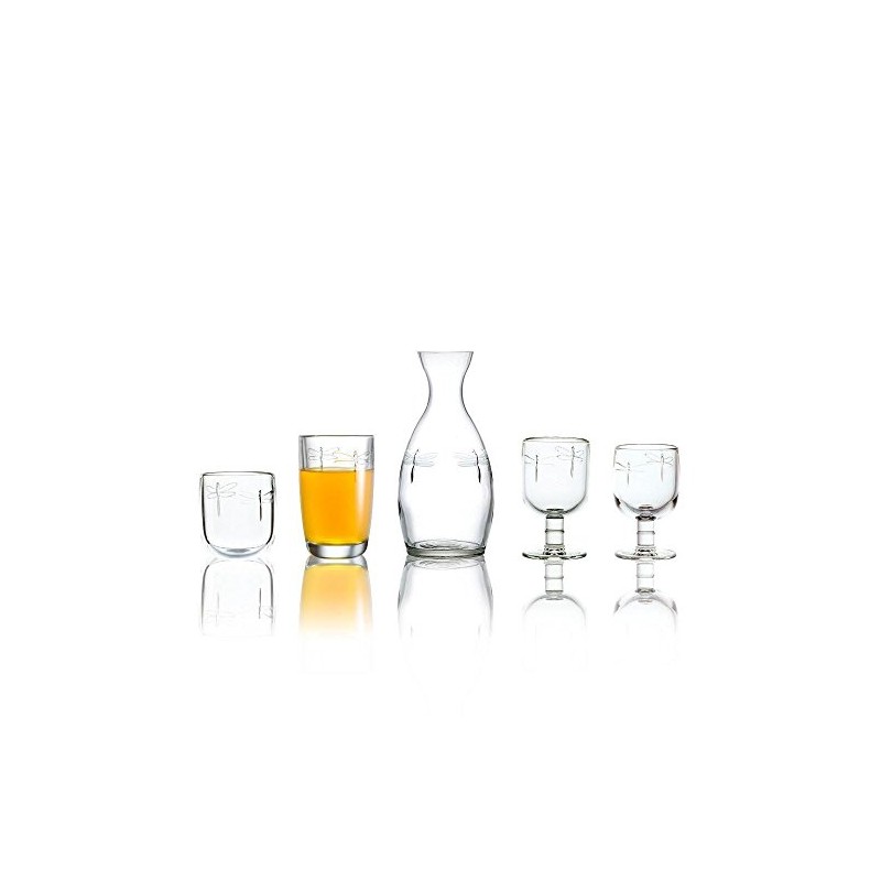 La Rochere Libellules Dragonfly Glass Tumbler 40cl, Set of 2