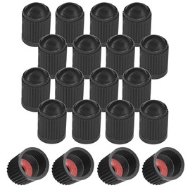 cyclingcolors 20 x Valve Caps Valve Cover Car Motorcycle Bicycle Valve Cover Wheel Valve Caps Tyre Valve Caps Car Valve Caps Plastic Black