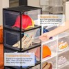 12 Pack Clear Shoe Boxes Stackable,Large Shoe Storage Organizer with
