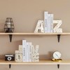 Kakizzy Book Ends for Shelves, Modern AZ Style Letter Bookends