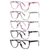 SIGVAN Ladies Reading Glasses 5 Pairs Blue Light Blocking Spring