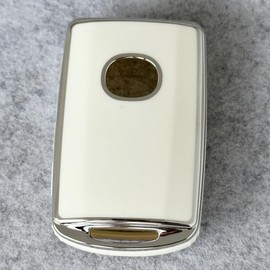 Kinotaka New CX5 CX-30 CX30 CX8 Mazda 3 for MAZDA2 MX-30 CX60 Roadster TPU Key Case New Mazda Smart Key Cover (White)