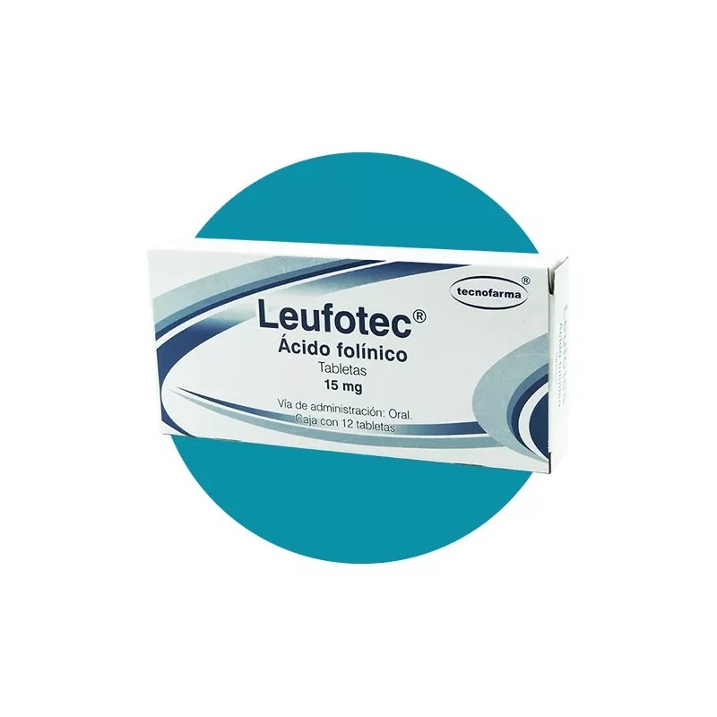 Ácido Folínico 15 mg Leufotec Tecnofarma - Caja con 12