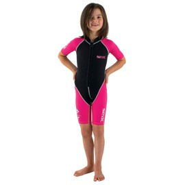 SEAC Dolphin, Shorty Wetsuit for Kids in a 1,5mm Neoprene and Lycra for Swimming, Snorkelling and Playing in the Water