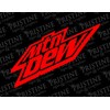 Mountain Dew Logo 7" Wide (Red)