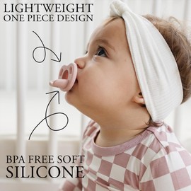 Pacifier – Soft Silicone – 0-36 Months – BPA Free – Natural Latch – Lightweight, Dishwasher Safe – for Newborns, Infants, Toddlers