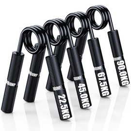 HORUMP Hand Trainer Forearm Trainer 4 Pack or 6 Pack 22.5-157.5 kg Metal Grip Strength Trainer Training No Slip Heavy Duty Hand Gripper for Finger Strength Training Injuries Recovery and Muscle