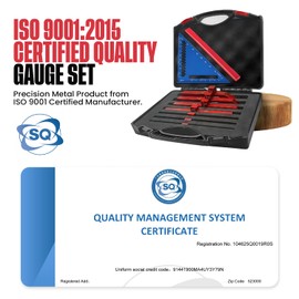 Setup Blocks Woodworking Tools with 0.001'' Accuracy – 8 PCS Aluminum Router Table Setup Bars, Height Gauge Block Set for Router Table & Table Saw Accessories, Precision Router Depth Gauge (Red)