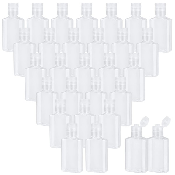 MUKCHAP 100 PCS 1 oz Clear Travel Bottles, 30ml Refillable