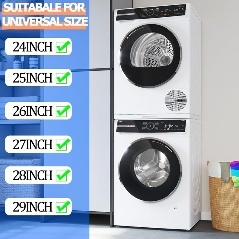 Niciksty Washer Dryer Stacking Kit, Universal Stacking Kit for Washer