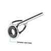 Kisangel 16pcs Stainless Steel Fishing Rod Guide Rings Set with