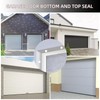Greymond Garage Door Weather Stripping, 40FT White Garage Door Side