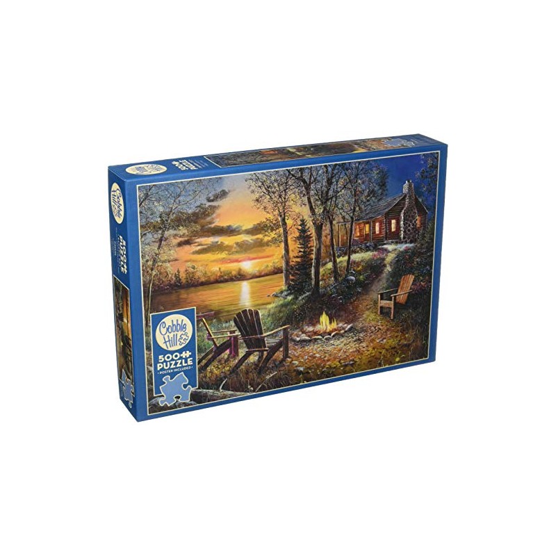Cobblehill 85009 500 pc Fireside Puzzle, Various