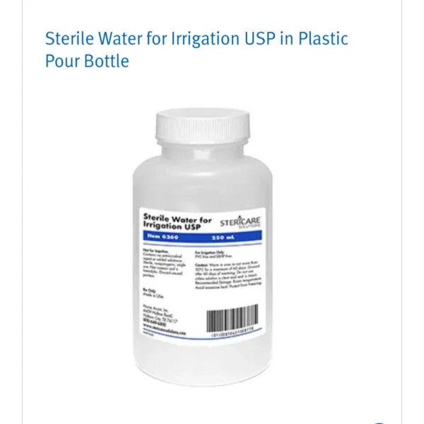 Stericare Solutions 24 Case- Stericare Solutions Sterile Water (Irrigation) 250mL