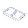 Rear Trunk Trailer Button Frame ABS Silver Trim Fit for