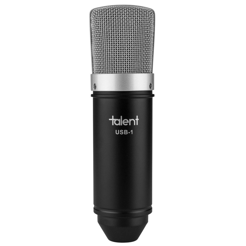 Talent All-in-One USB Podcast Condenser Microphone with Vocal Booth, Shock
