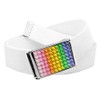 Build A Belt 1.25" Wide Rainbow Rhinestone Flip Top Belt