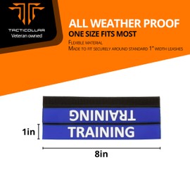 Tacticollar - Dog Leash Sleeves, Double Sided, Highly Visible, Provide Advanced Warning to Prevent Accidents (Training)