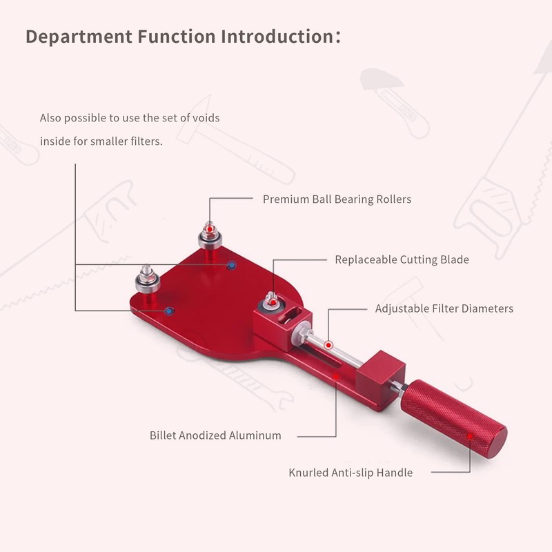 77750 Oil Filter Cutter, Zinc Alloy Oil Filter Cutting Tool,