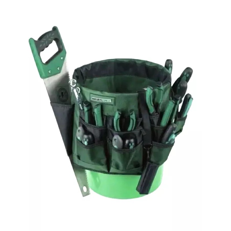 Master Force Tool Pouch Bucket Organizer 14” w/32 Pockets Heavy-Duty