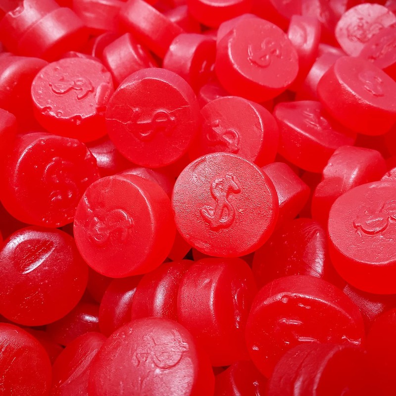 Candy Retailer Cherry JuJu Candy Coins 1 Lb.