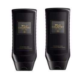 Pack of 2 Wild Country Hair & Body Wash, fresh lavender, geranium and sandalwood scent for men - 250ml by Avon.