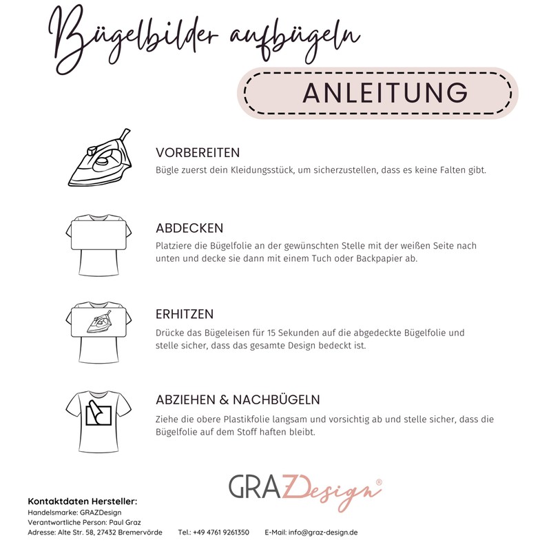 GRAZDesign Iron-On Transfer Dino Set Cars with Name, DIN A4,