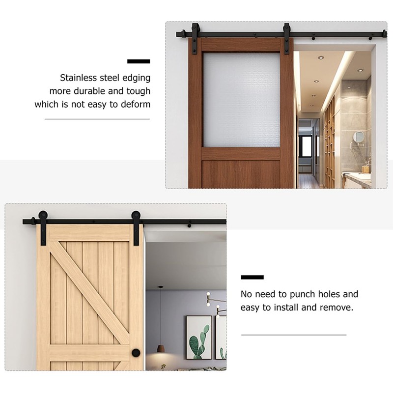 jojofuny Sliding Barn Door Stoppers 2 Sets Spring Buffer Damper