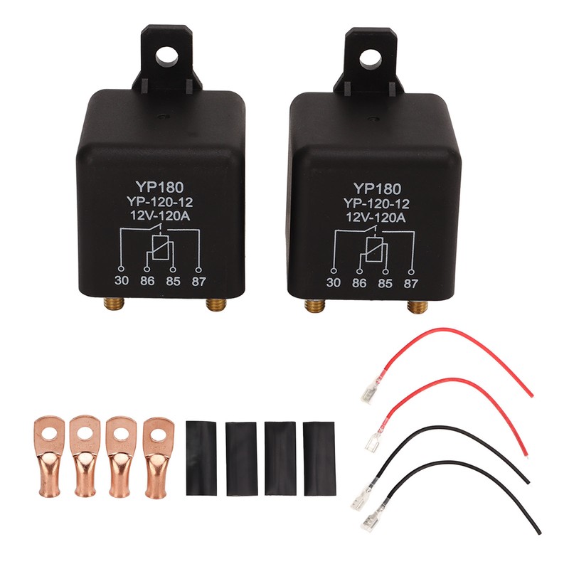 2 Sets 12V 120A Car Starter Relay 4 Pin High