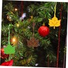 COHEALI 6pcs Decorative Hanging Maple Leaf Pendants for Christmas Vibrant