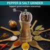 VEIZIBEE Pepper Mills, Classical Roast Black Manual Pepper Grinder Set，Hand