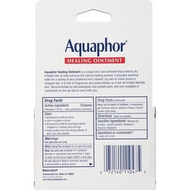 Aquaphor Advanced Therapy Healing Ointment Skin Protectant to Go Pack, 0.35 Ounce, 4 Tube Pack