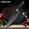 4 Pcs Kitchen Knife Set High Carbon Stainless Steel Damascus
