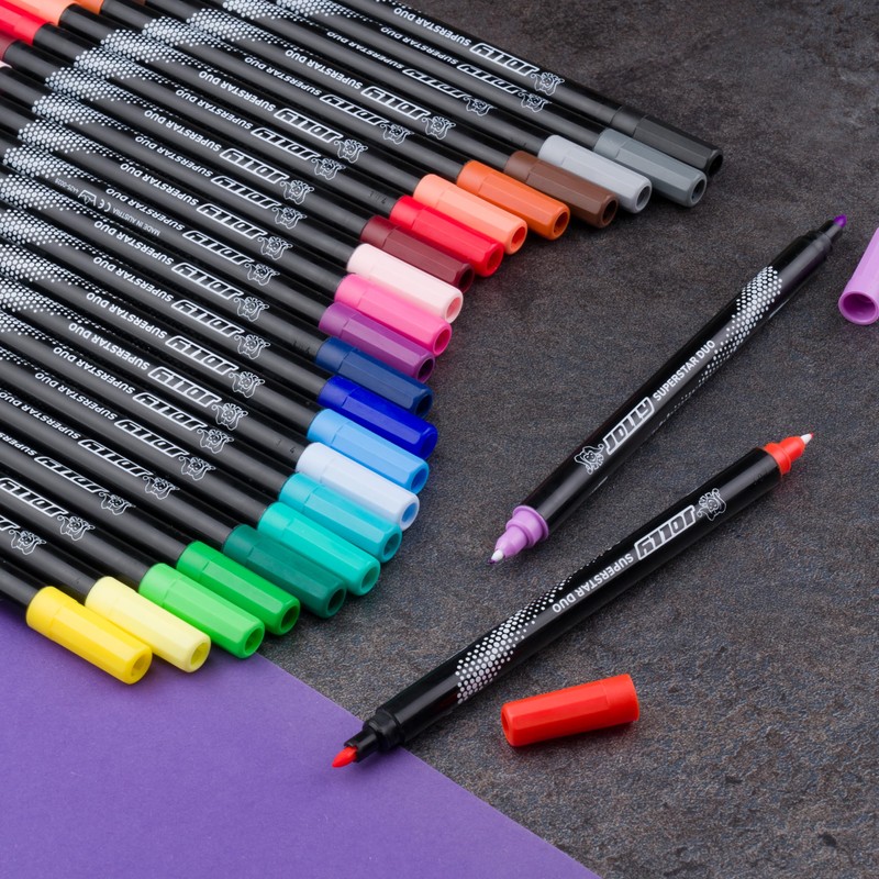 JOLLY Next Generation Superstars Duo Felt Tip Pens - High