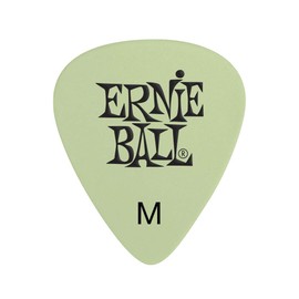 Ernie Ball Super Glow - Púas para guitarra, celulosa, grosor medio, bolsa de 12