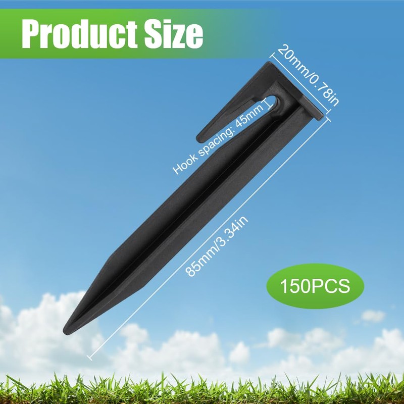 OFFCUP Ground Spikes for Robotic Lawnmower, 150pcs Ground Anchor, Universal