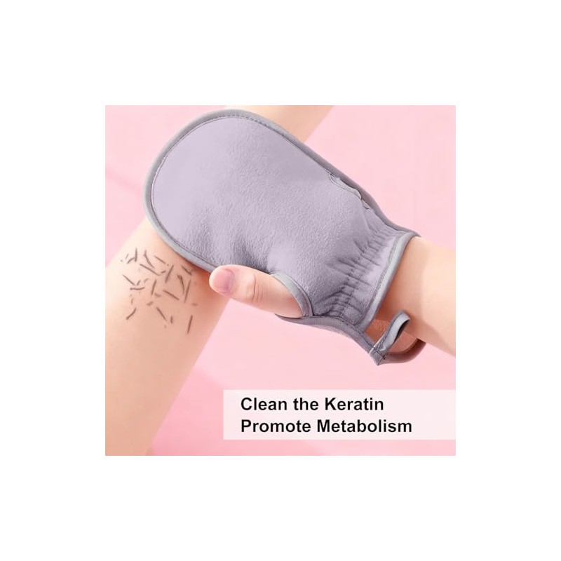 3 PCS Exfoliating Mitts, Deep Body Scrub Gloves, Dead Skin