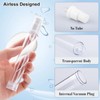 10ML Airless Pump Bottles, Vacuum Lotion Travel Bottles, Refillable Cosmetic