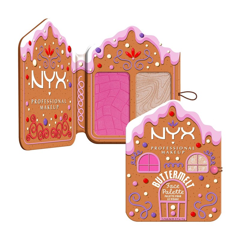NYX Professional Makeup Giftset Buttermelt Face Palette, Blush & Highlighter