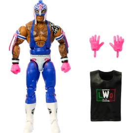 Mattel WWE Top Picks Elite Action Figure & Accessories Set, Rey Mysterio 6-inch Collectible with Swappable Hands, Ring Gear & 25 Articulation Points
