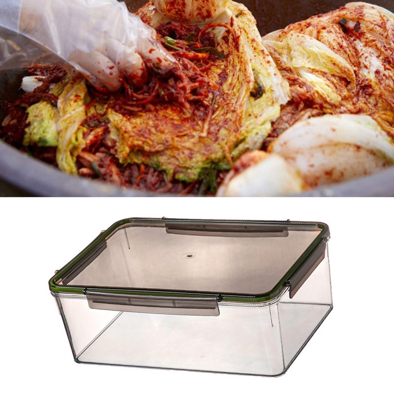 Pickle Sealing Box with Lid PET Plastic Multifunctional Kitchen Organizer