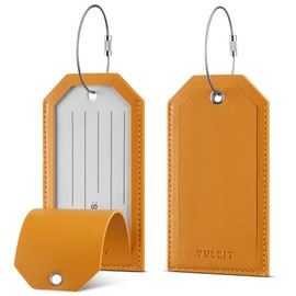 VULKIT Luggage Tags 2 Pack Baggage Tags for Suitcase, Backpacks & Briefcase, Travel Essentials & Cruise Accessories