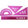 YUANCOX Student Rulers set of 4 pieces Drawing Straight Lines