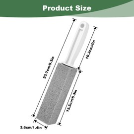 4 Pack Toilet Pumice Stone with Handle Stone Bowl Cleaner Pumice for Toilet Bowl Cleaning Bathtubs, Grills, Swimming Pools, Sinks