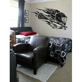 STICKERSFORLIFE ik873 Wall Decal Sticker Lacrosse Helmet Sport Room Teens Kids Teen Bedroom