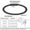 murtoo Mens Cuban Link Bracelet, Stainless Steel Chain Bracelets for